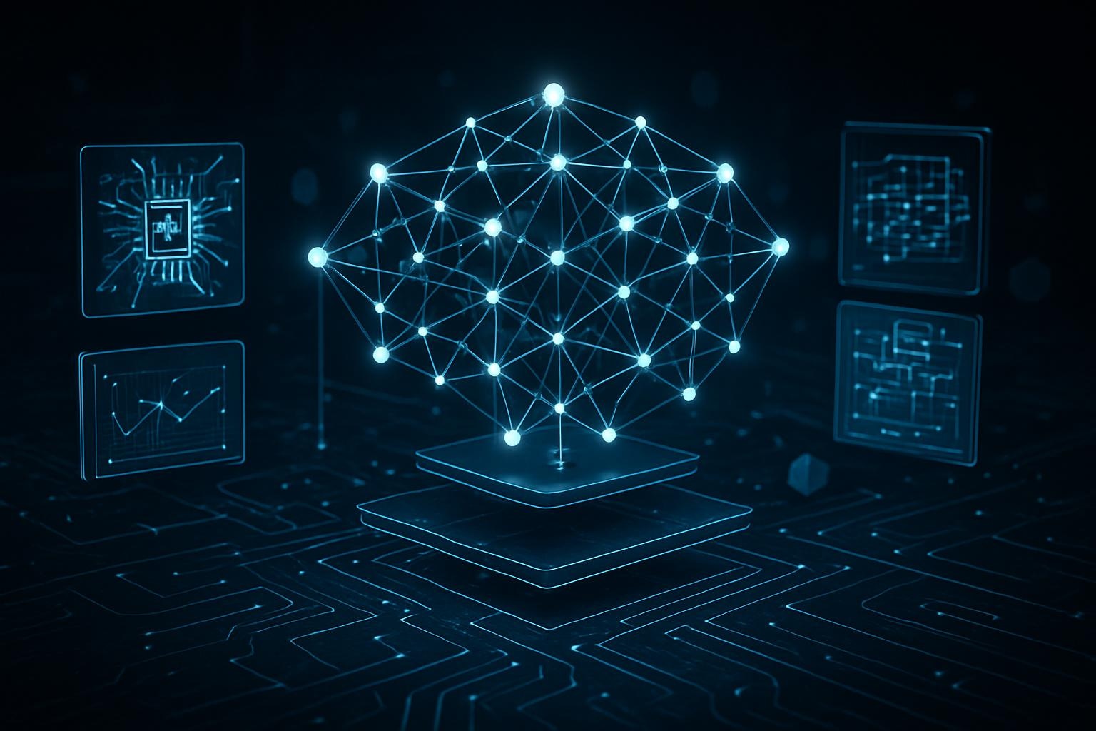 Neural network visualisation representing the engineering core
